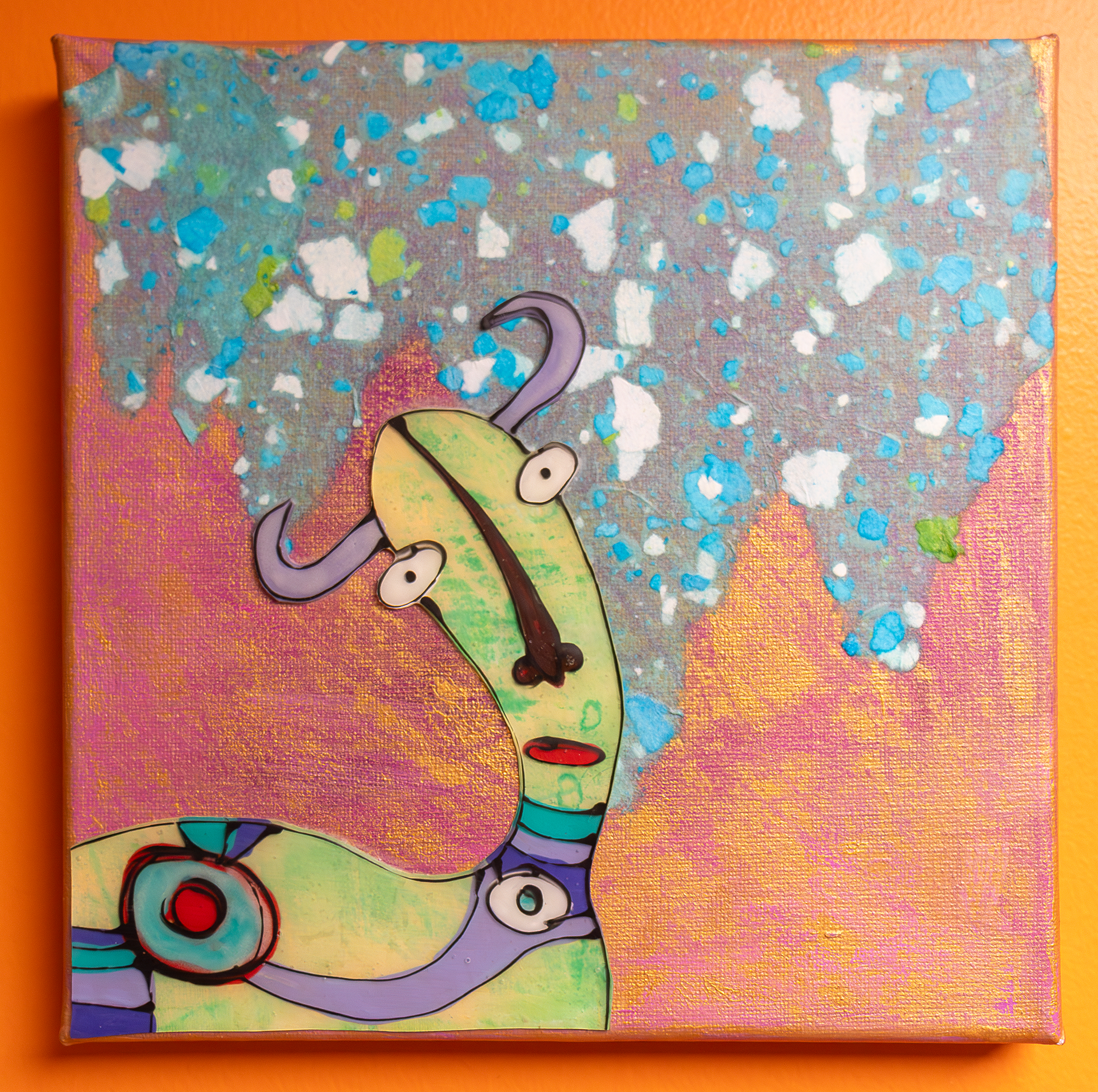 Green Critter painting