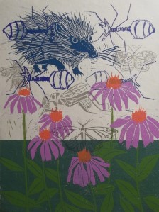 Purple Coneflower painting