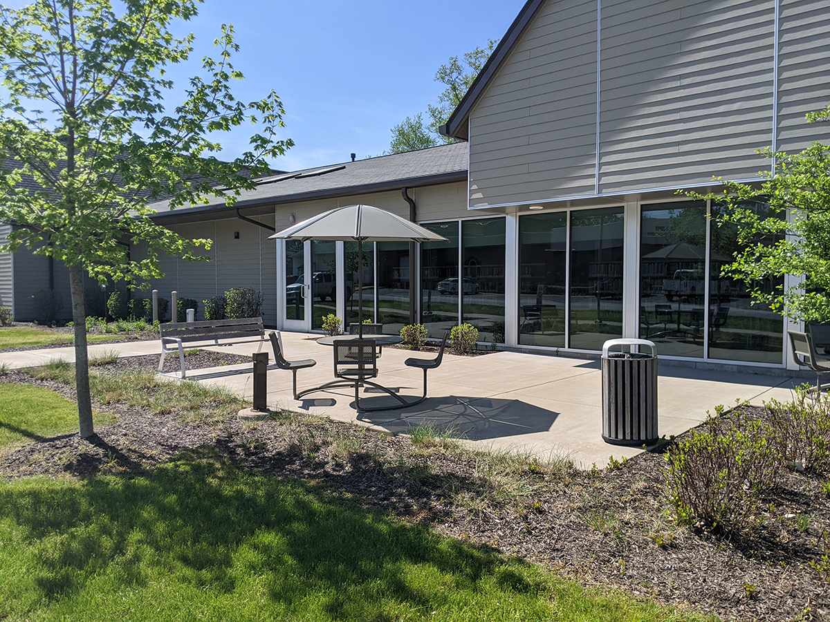 Rolling Prairie Branch Patio
