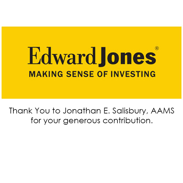 Edward Jones: Makign sense of investing; thank you to Jonathan E. Salisbury, AAMS for your generous contribution