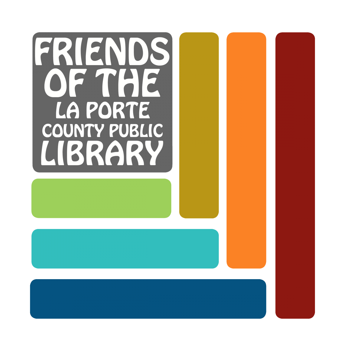 Friends of the La Porte County Public Library logo