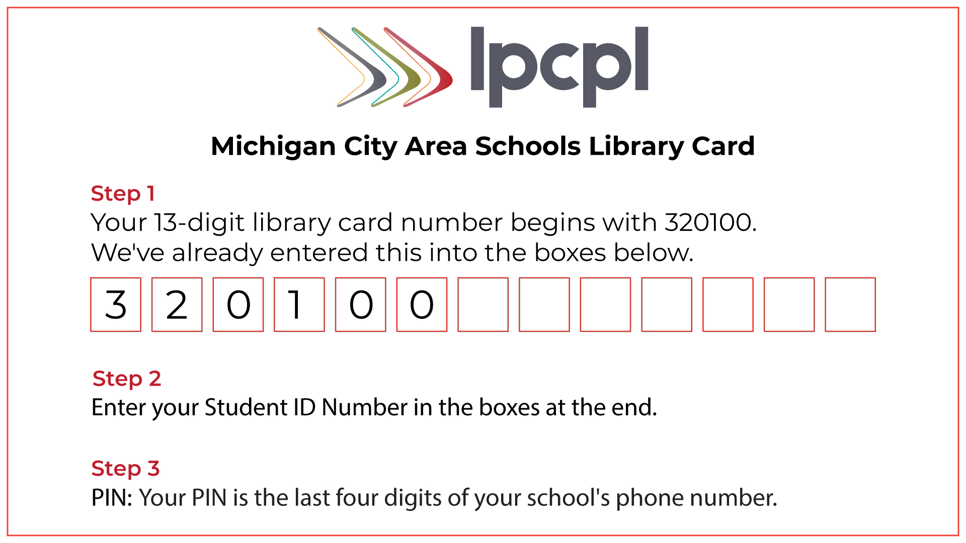 MCAS Library Card