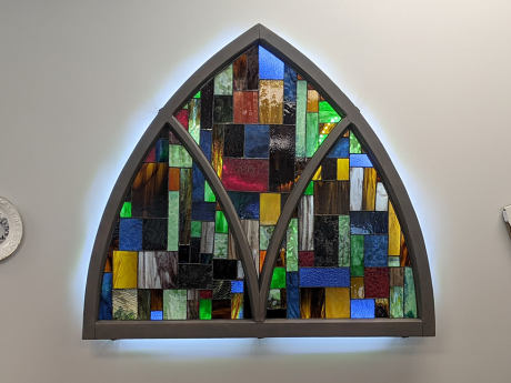 Stained Glass at Rolling Prairie Branch